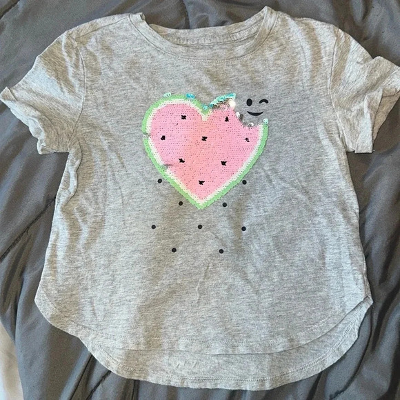 EUC Gap Kids Sequins T-Shirt (XS) - Picture 1 of 5